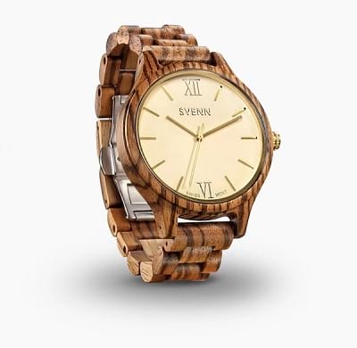 zebra wood watch